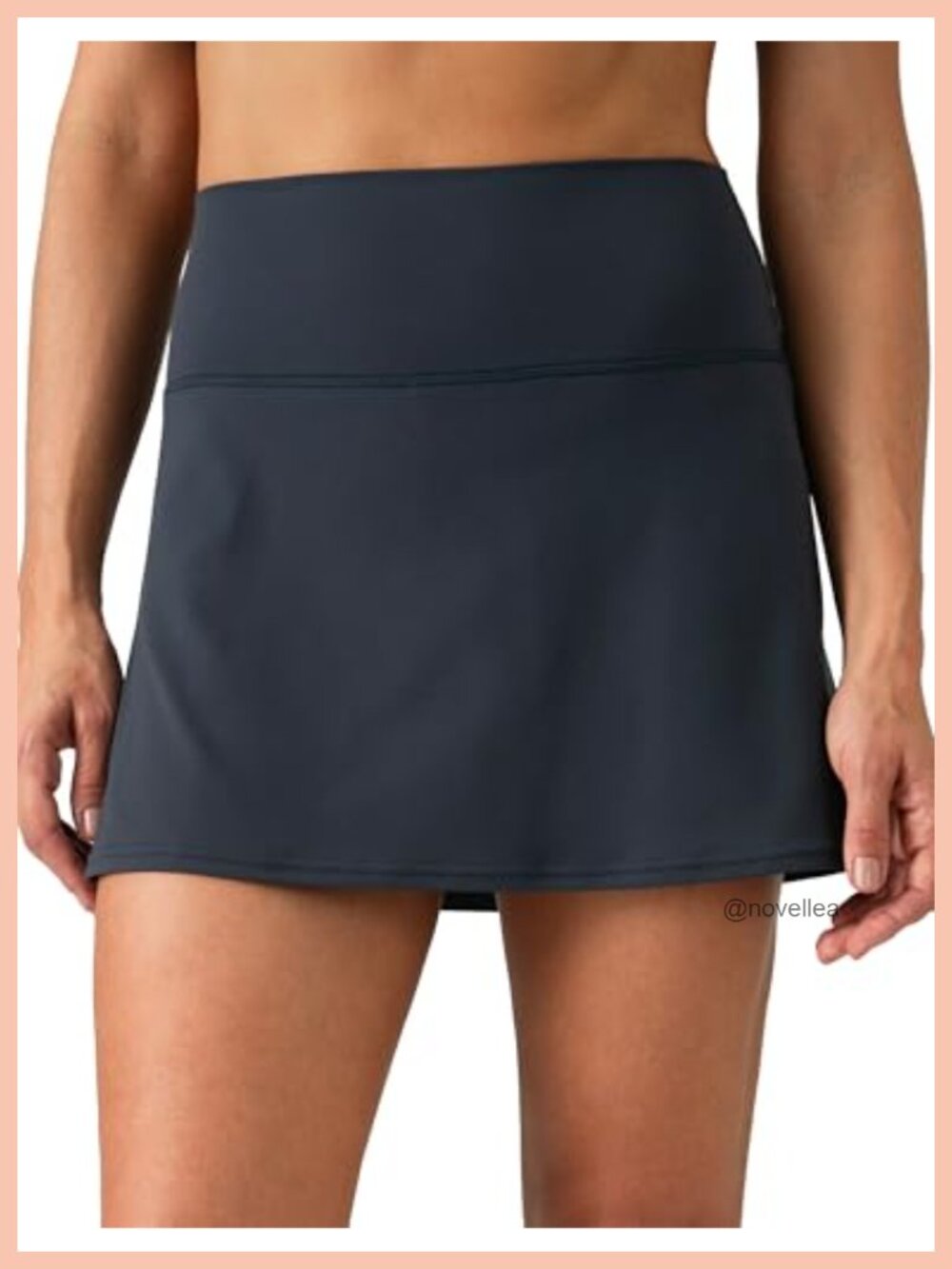 Lycra High Rise Tennis Skort with Built-in Shorts & Pockets